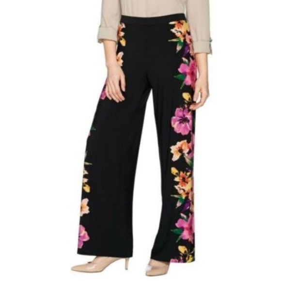Susan Graver Pants - Susan Graver Liquid Knit Pull-On Palazzo Pants 376
